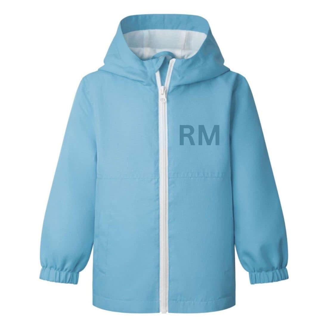 PERSONALISED RAIN JACKET - BLUE