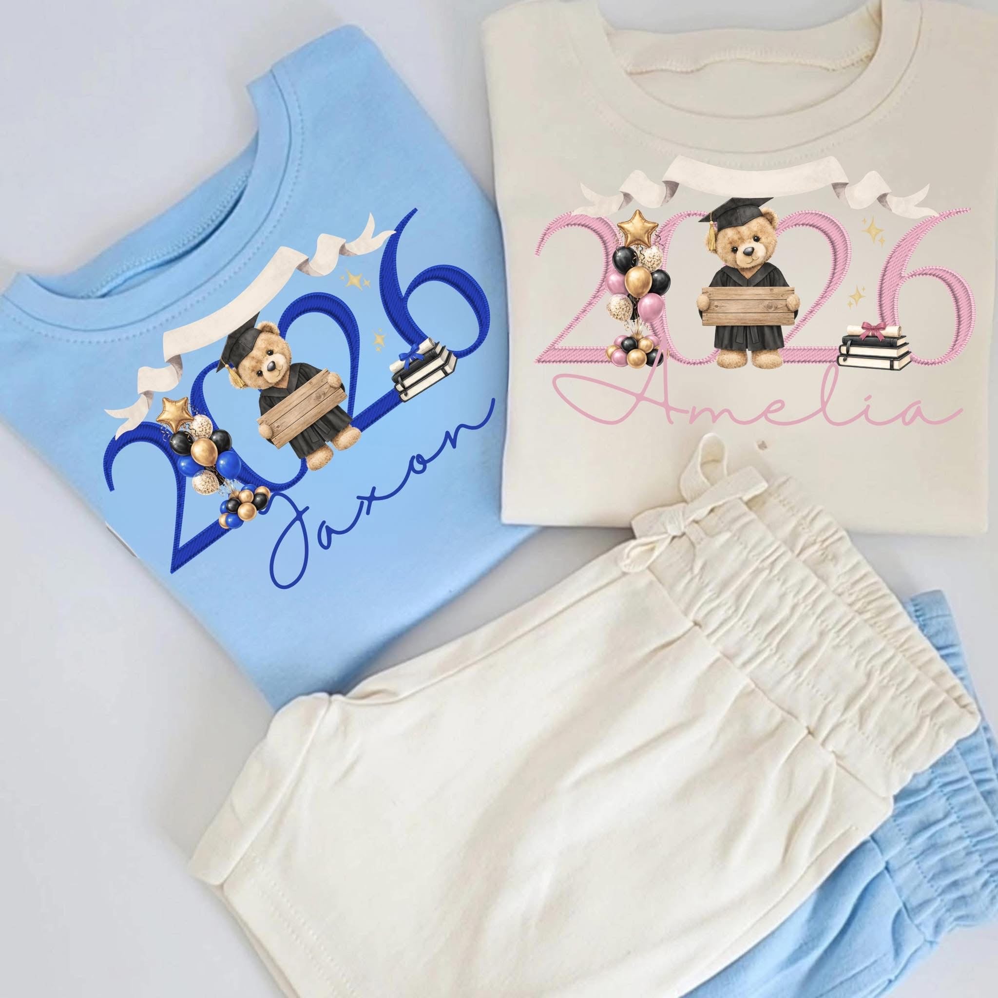 NURSERY GRADUATION SHORTS SET