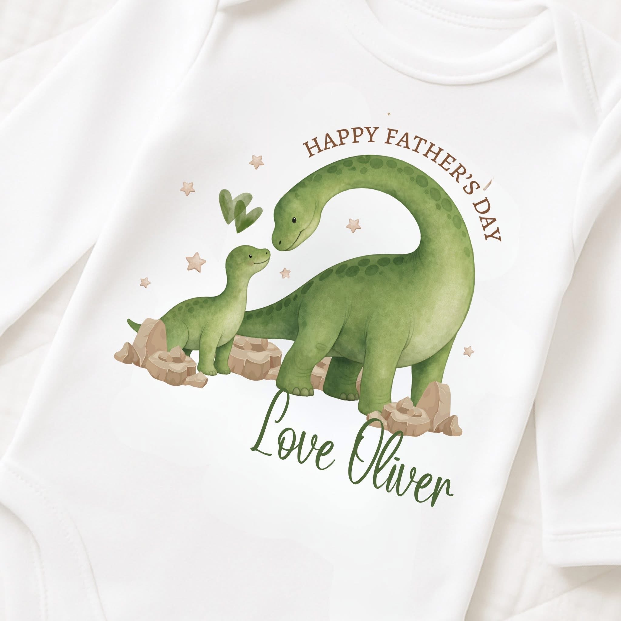 PERSONALISED FATHERS DAY DINOSAUR VEST