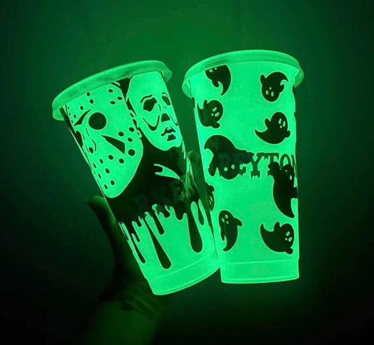 Glow in the dark cold cup 🎃