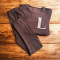 CHOCOLATE BROWN INITAL LOUNGESET