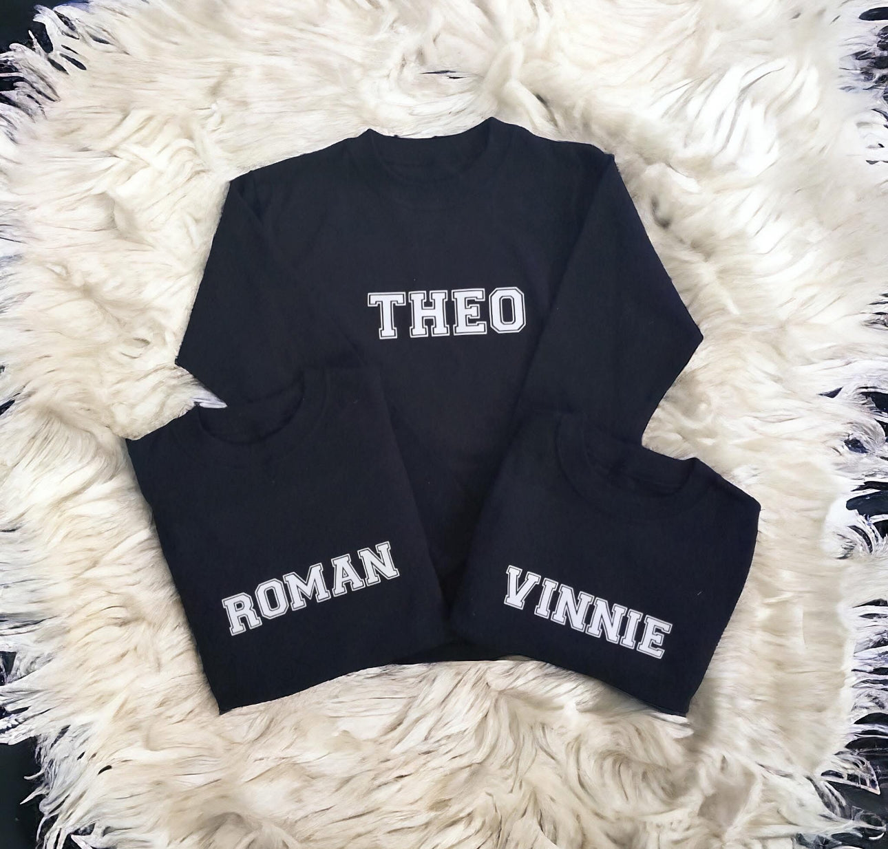 PERSONALISED VARSITY LONG SLEEVED T SHIRT