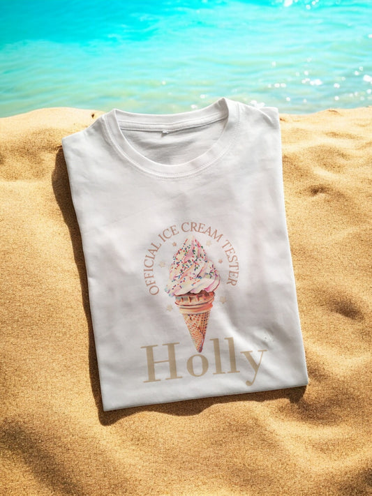 Personalised Ice-cream Tester T-Shirt
