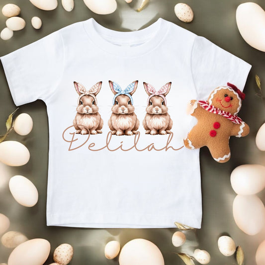 3 Little Bunnies Personalised T-shirt