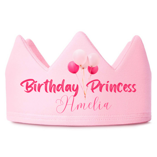 Birthday Personalised Crown ( Multiple Colours)