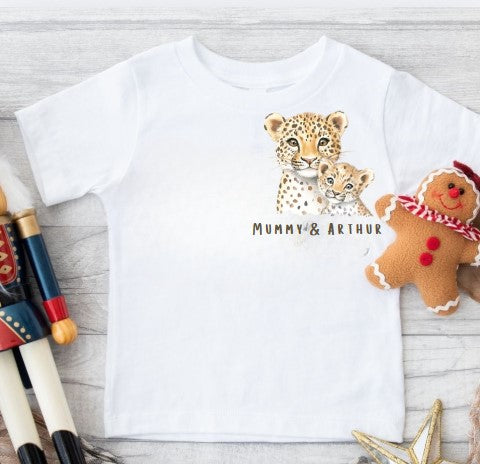 Mummy & Me Personalised Cheeta T-shirt