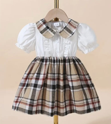 Tartan Collar Dress