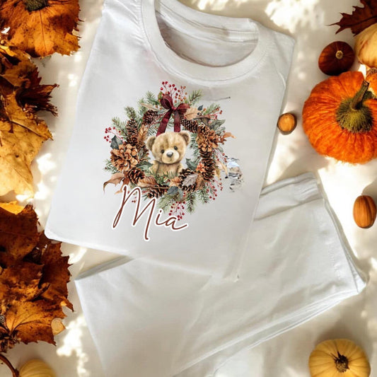 Personalised Autumn Bear Set