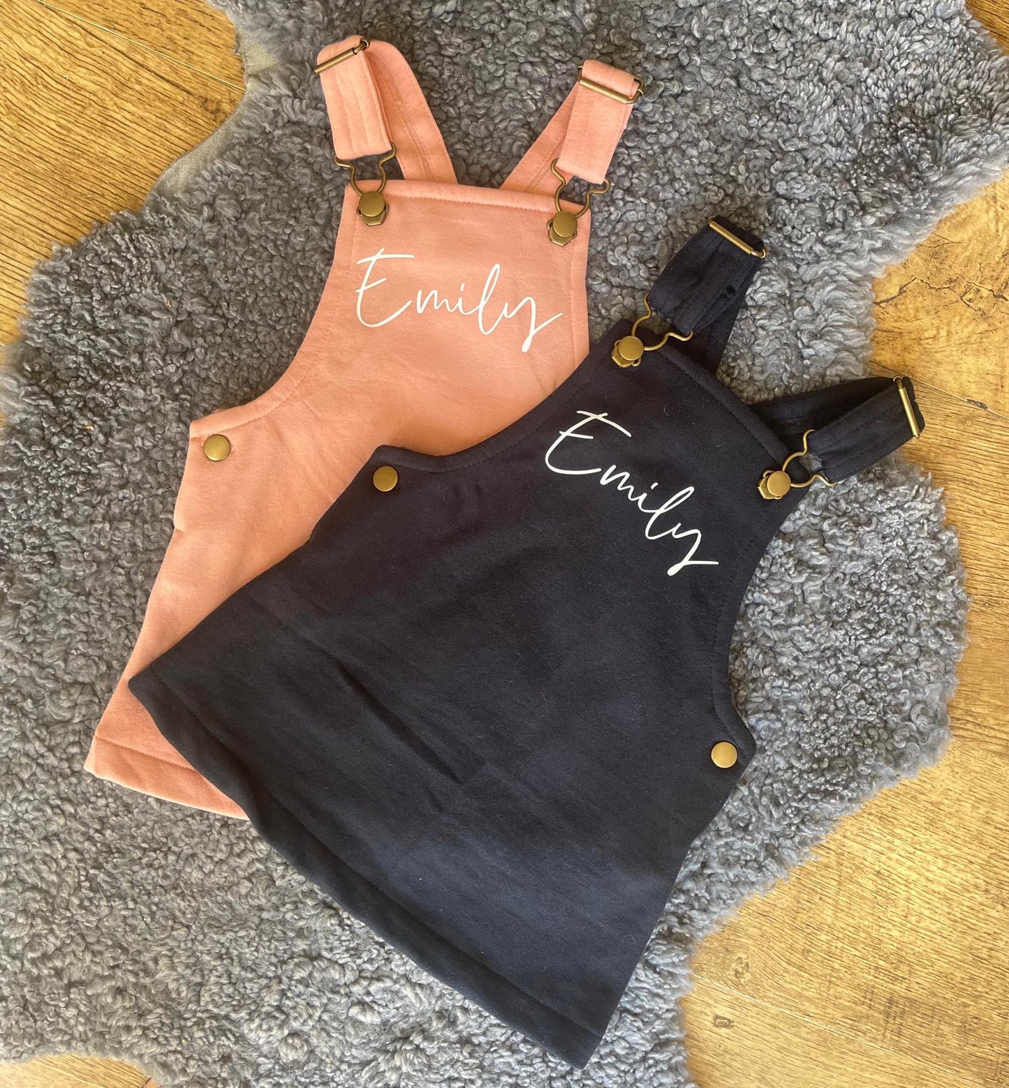 Personalised Fleeced Dungaree Dress