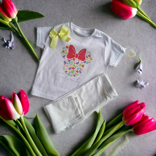 Personalised Mouse Easter Set With Bow