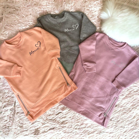 Personalised Jumper Dress (multiple colours)